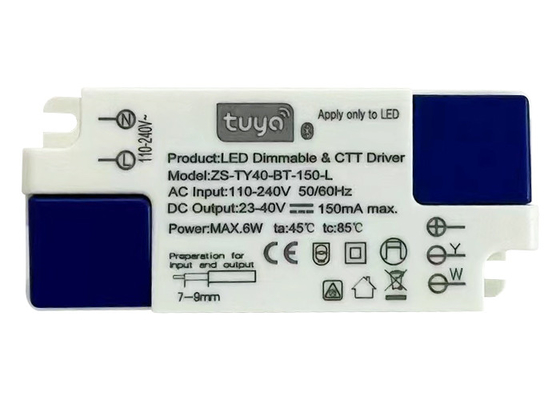 Trình điều khiển làm mờ đèn LED thông minh không dây hai màu 6W 6W Graffiti Bluetooth